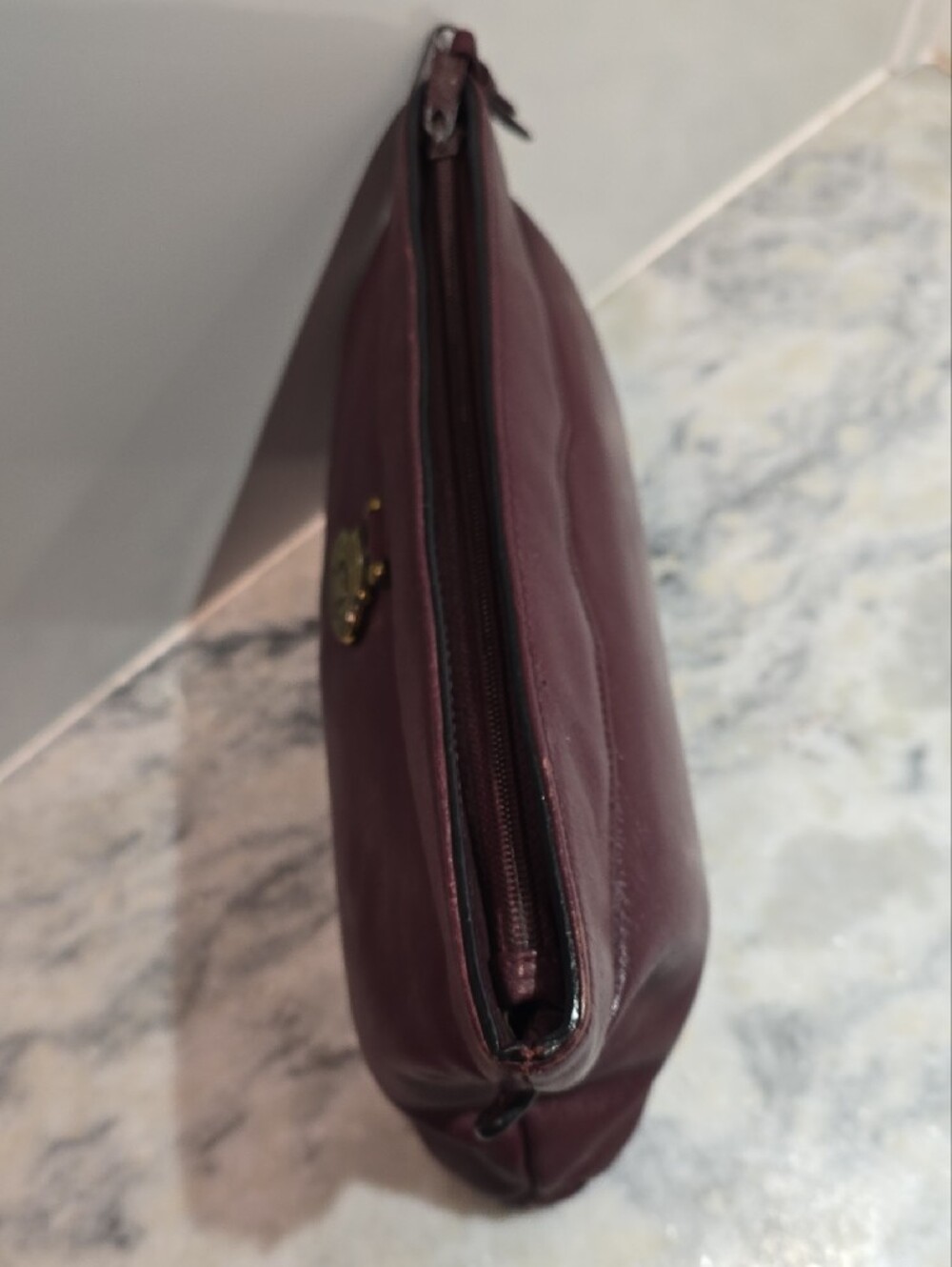 Vintage Etienne Aigner Plum Leather Bag - Picture 14 of 15